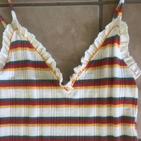 Zara striped midi dress - Picture 2 of 3